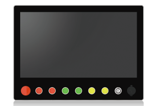 Panel Industrial con Botones